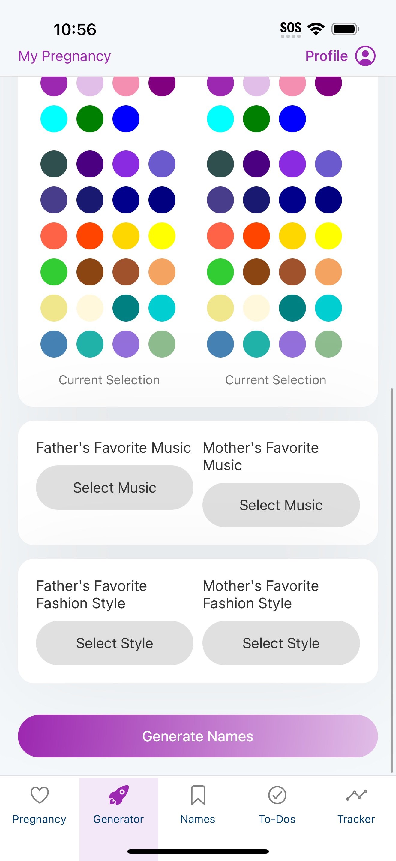 Profile Setup